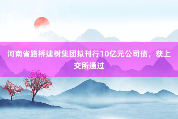 河南省路桥建树集团拟刊行10亿元公司债，获上交所通过