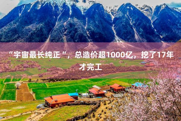 “宇宙最长纯正“，总造价超1000亿，挖了17年才完工